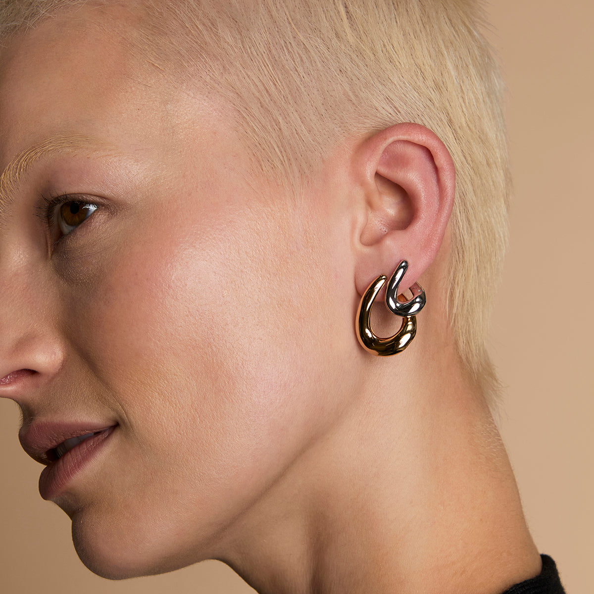 Molten Hoops Stacking Set in Mixed Metal