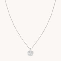 Aries Zodiac Pendant Necklace in Silver