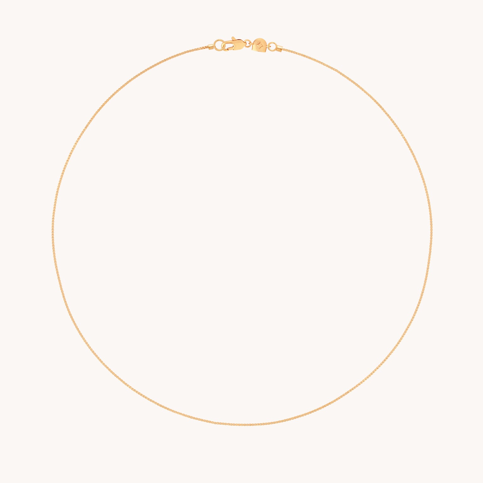 Essential Box Chain Necklace in Gold