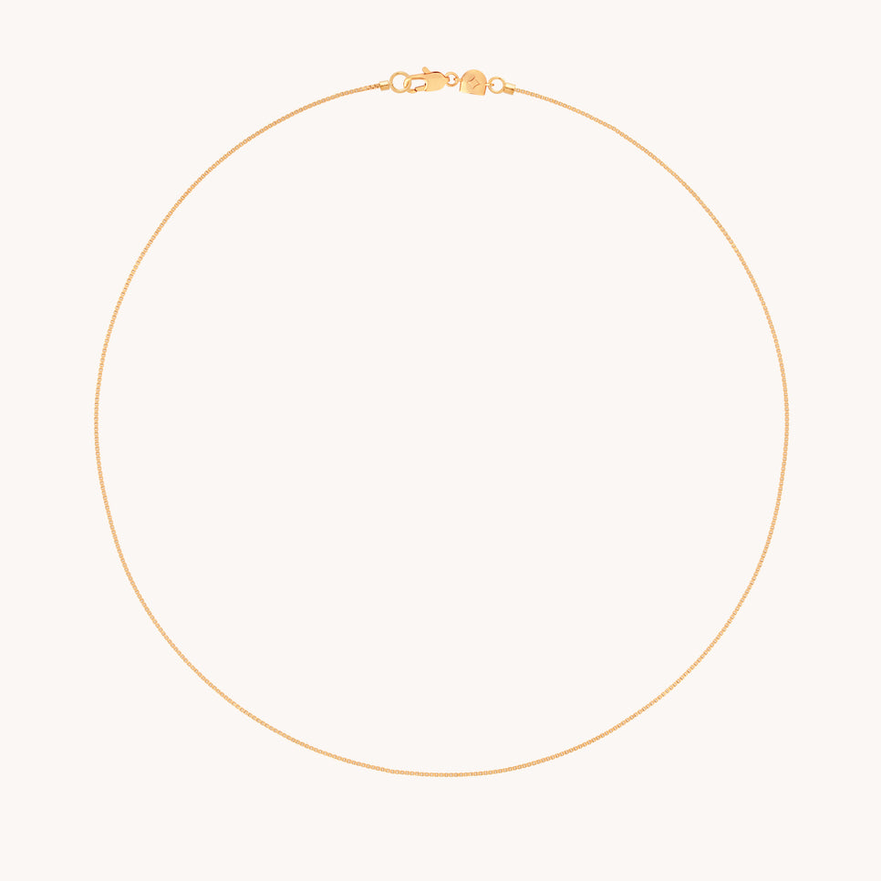 Essential Box Chain Necklace in Gold
