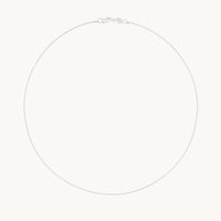 Essential Box Chain Necklace in Silver