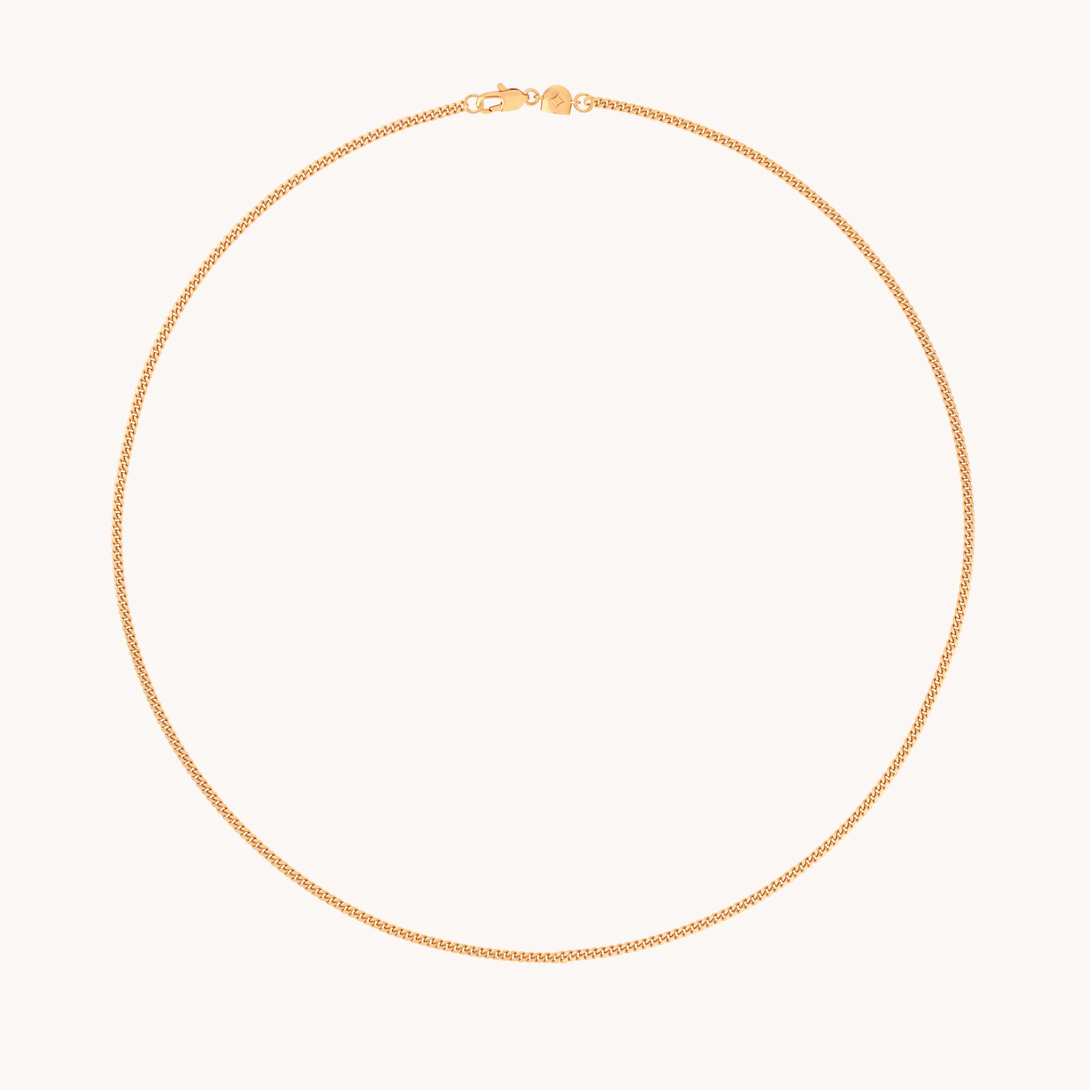 Essential Curb Chain Necklace in Gold