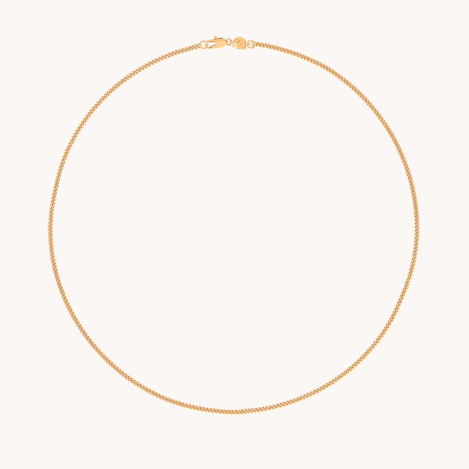 Essential Curb Chain Necklace in Gold