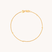 Essential Beaded Chain Bracelet in Gold