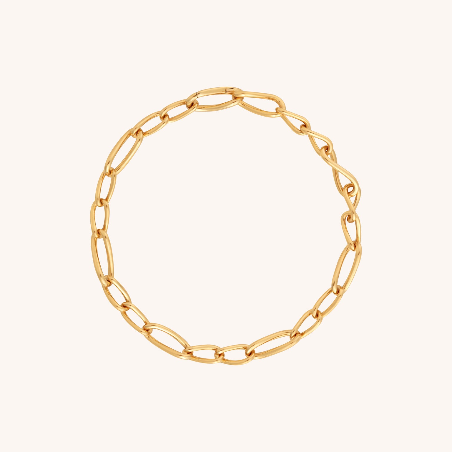 Infinite Slim Chain Bracelet in Gold
