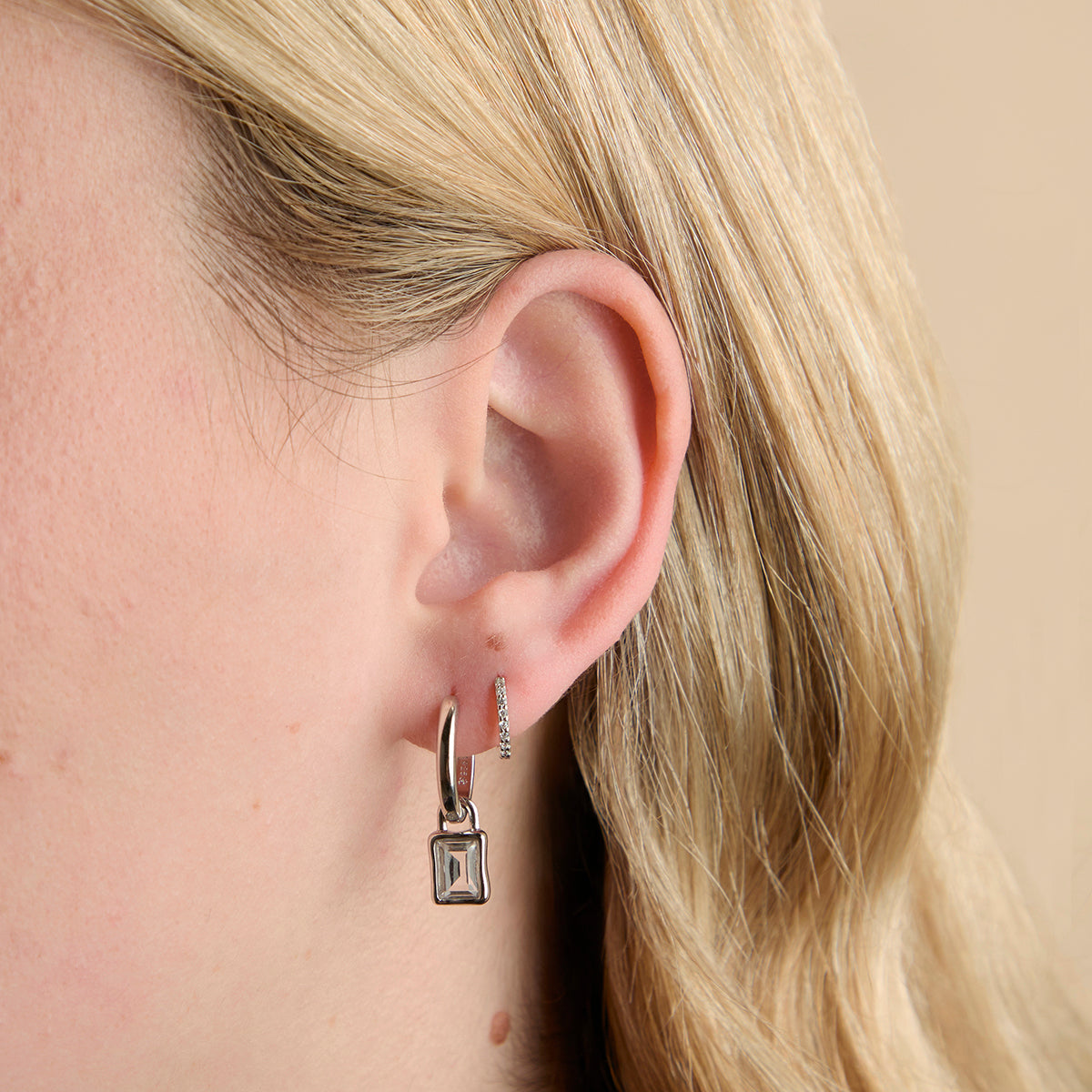 Olivine August Clip Charm in Silver