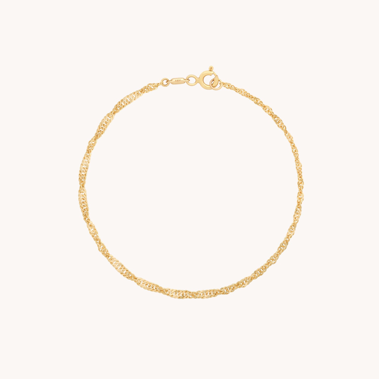 Bracelets - Bold Astrid Chain Bracelet in Solid Gold - Bracelets - Astrid & Miyu