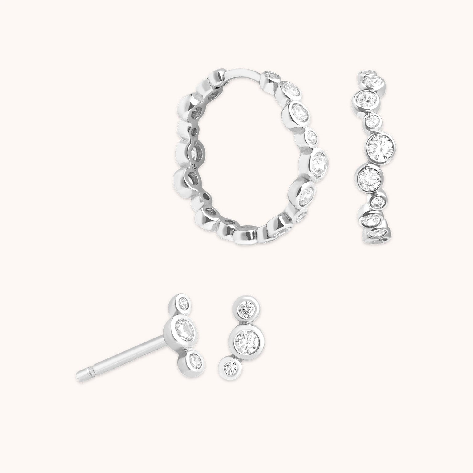 Gleam Earring Gift Set in Silver