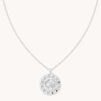 Cancer Bold Zodiac Pendant Necklace in Silver-Astrid & Miyu