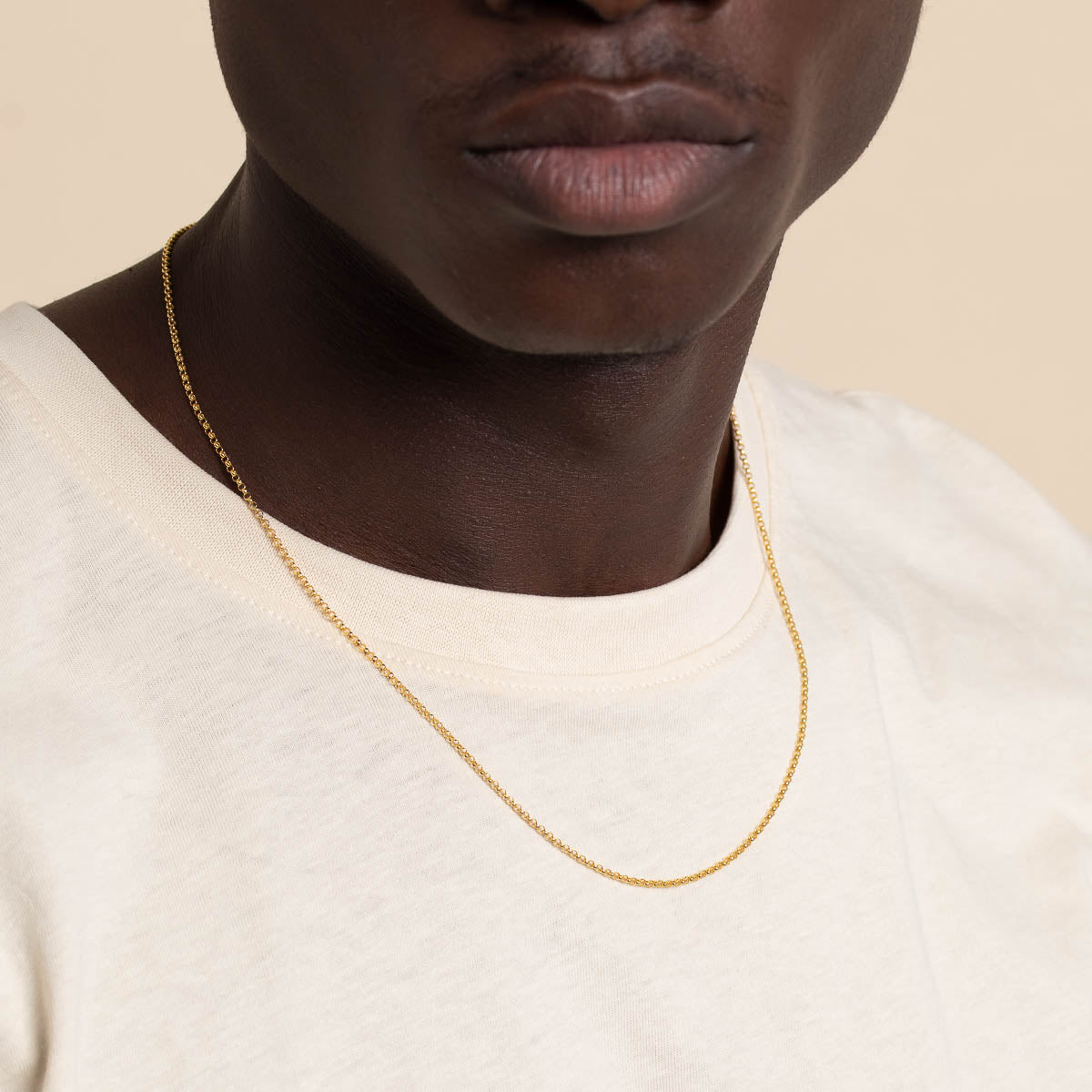 Charm Compatible Necklaces & Bracelets - Chelsea Chain Necklace in Solid Gold - - Astrid & Miyu