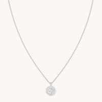 Gemini Zodiac Pendant Necklace in Silver