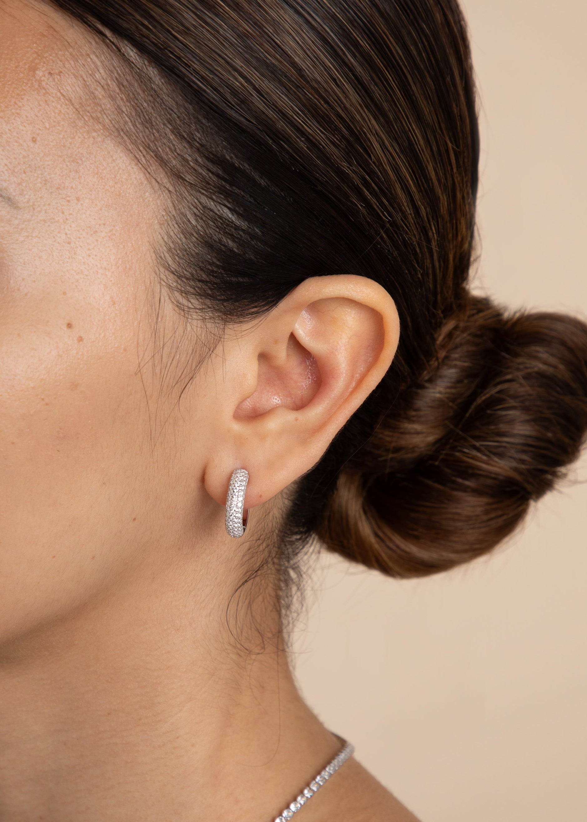 Bold Pavé Hoop Gift Set in Silver