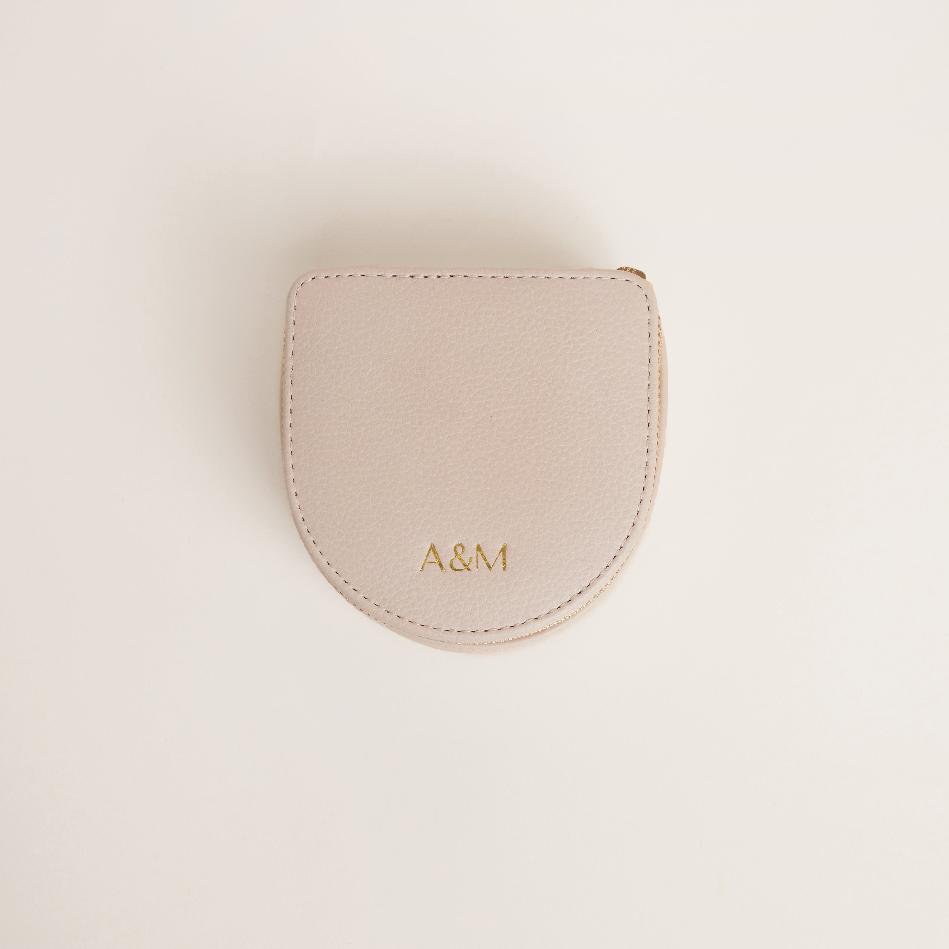 Leather Jewelry Box in Fawn Sand