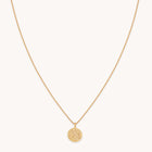Leo Zodiac Pendant Necklace in Gold