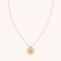 Horseshoe Pendant Necklace in Gold