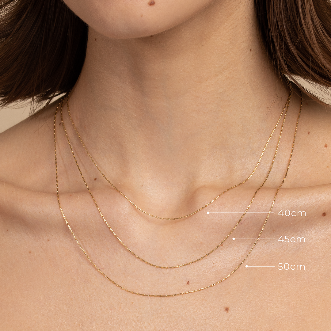 Gold Necklaces - Marylebone Chain Necklace in Solid Gold - - Astrid & Miyu