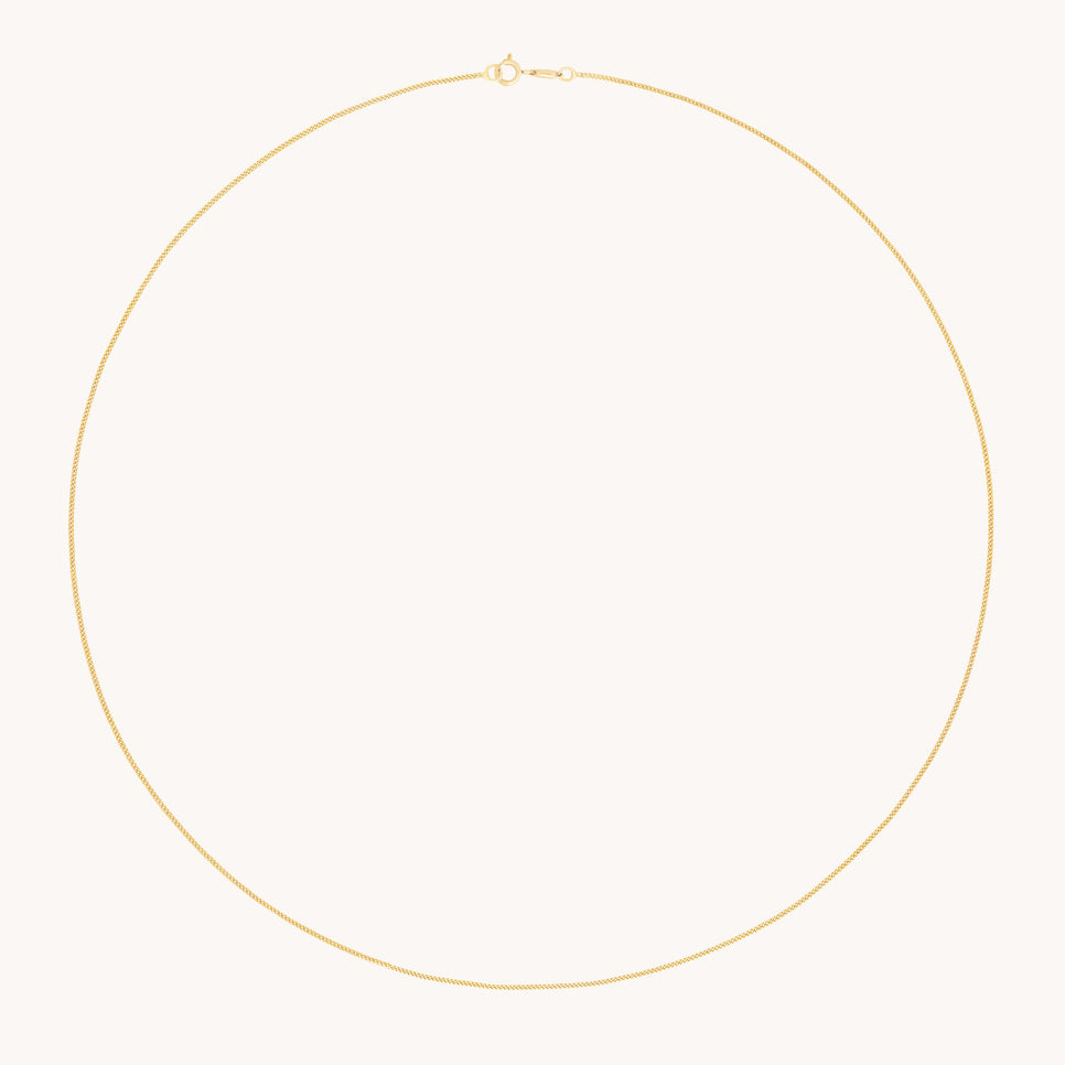 Miyu Chain Necklace in Solid Gold