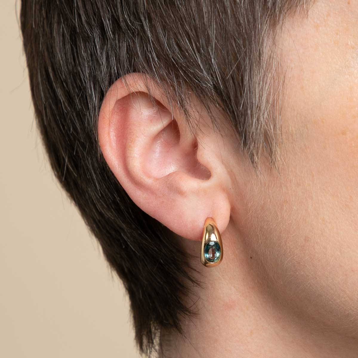 Blue Topaz Stacking Set in Gold