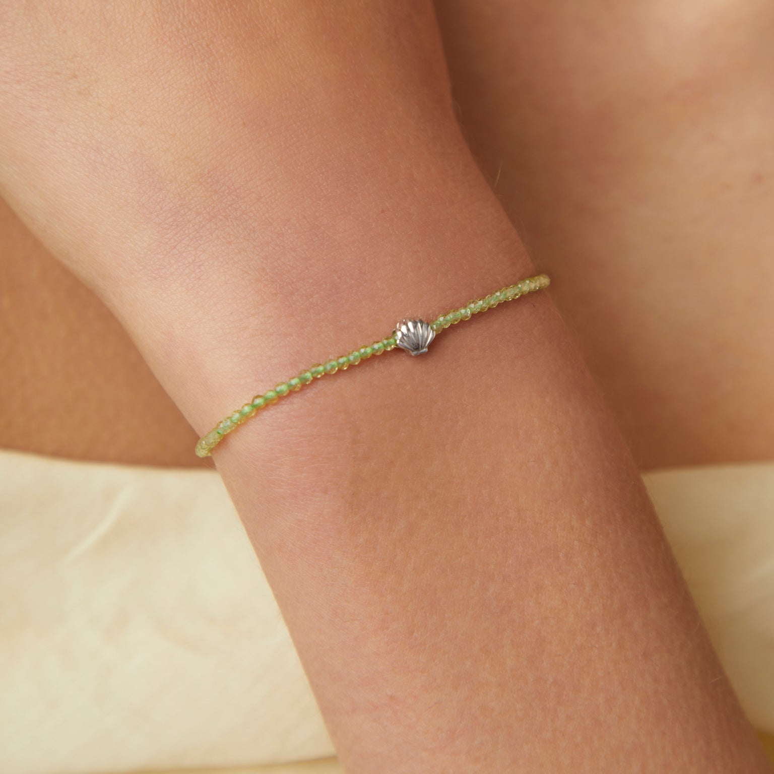 Click Charms - Shell Click Charm in 9k White Gold - Click Charm - Astrid & Miyu