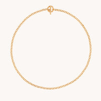 T-Bar Chain Necklace in Gold