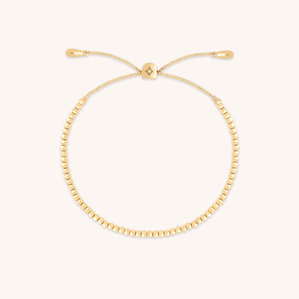 Beaded Bracelet in Solid Gold