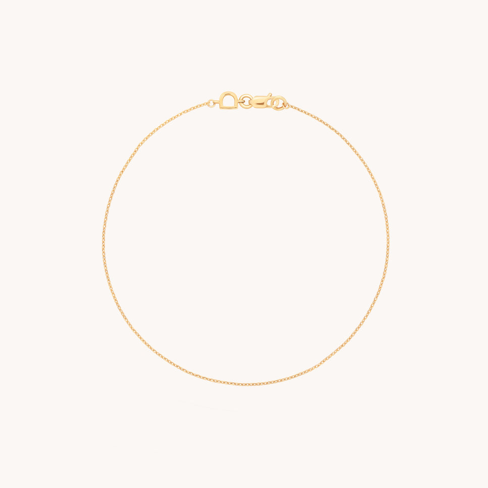 Angel Story Chain Bracelet in Solid Gold