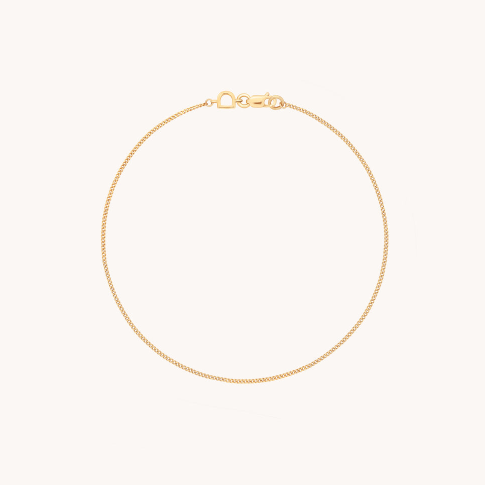 Miyu Story Chain Bracelet in Solid Gold