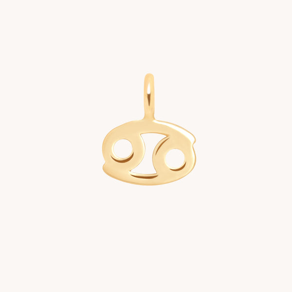 Cancer Zodiac Charm 9k Gold