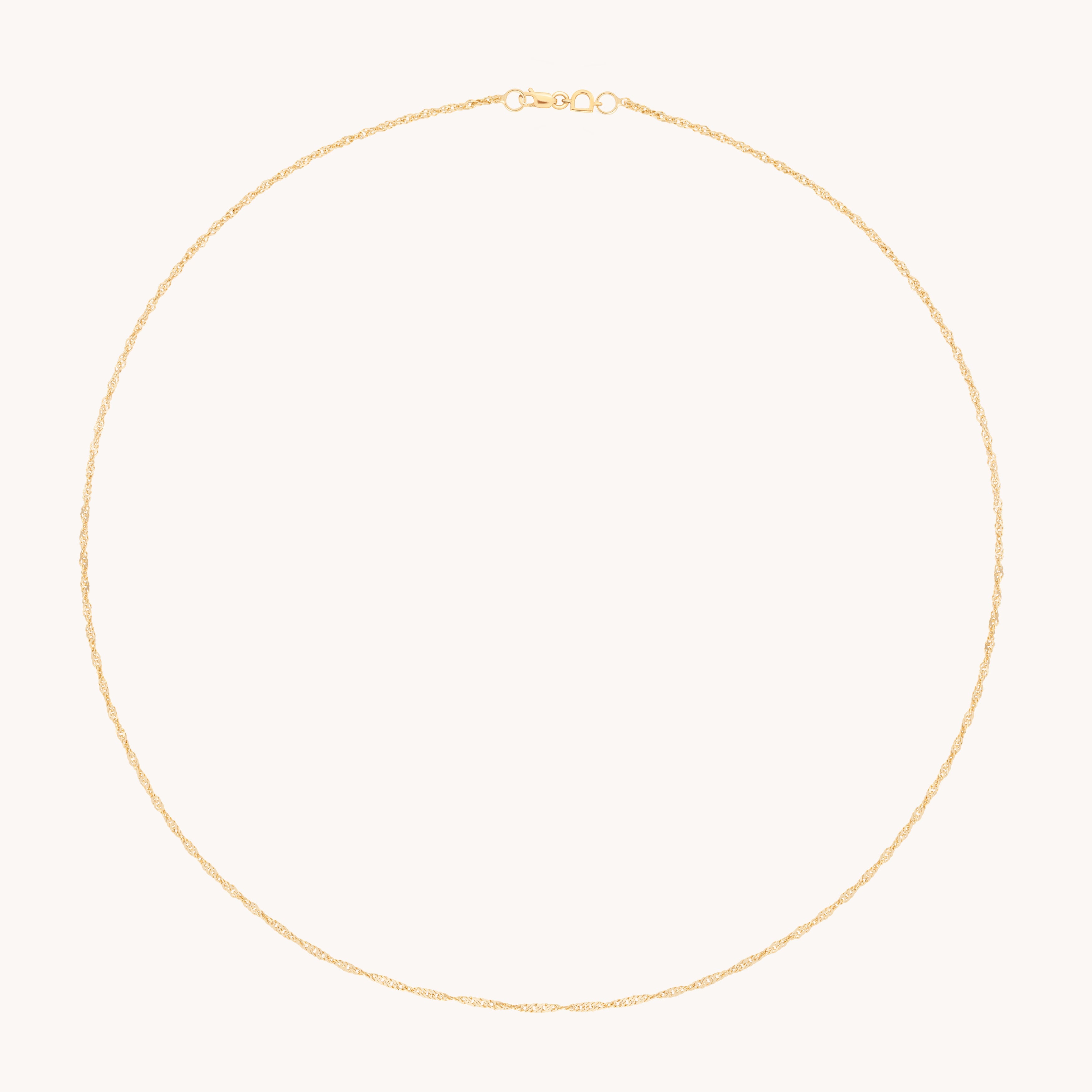 Bold Astrid Story Chain Necklace in Solid Gold
