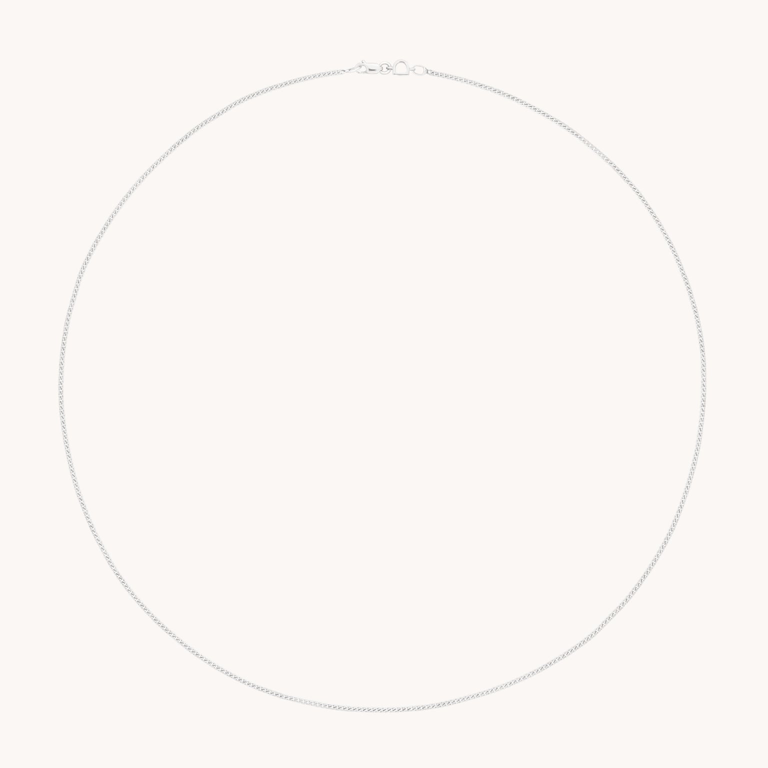 Bold Miyu Story Chain Necklace in Solid White Gold