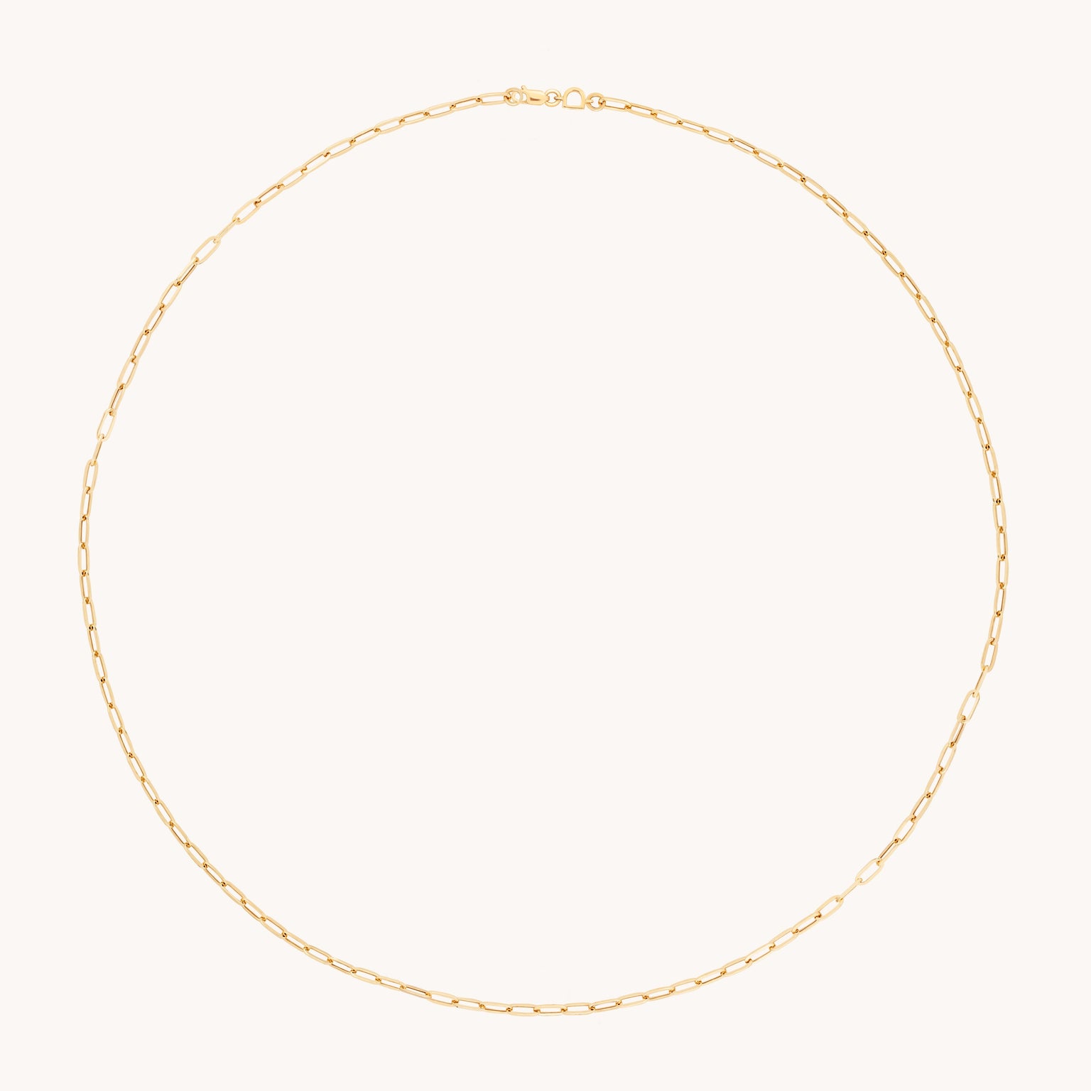 Piccadilly Story Chain Necklace in Solid Gold