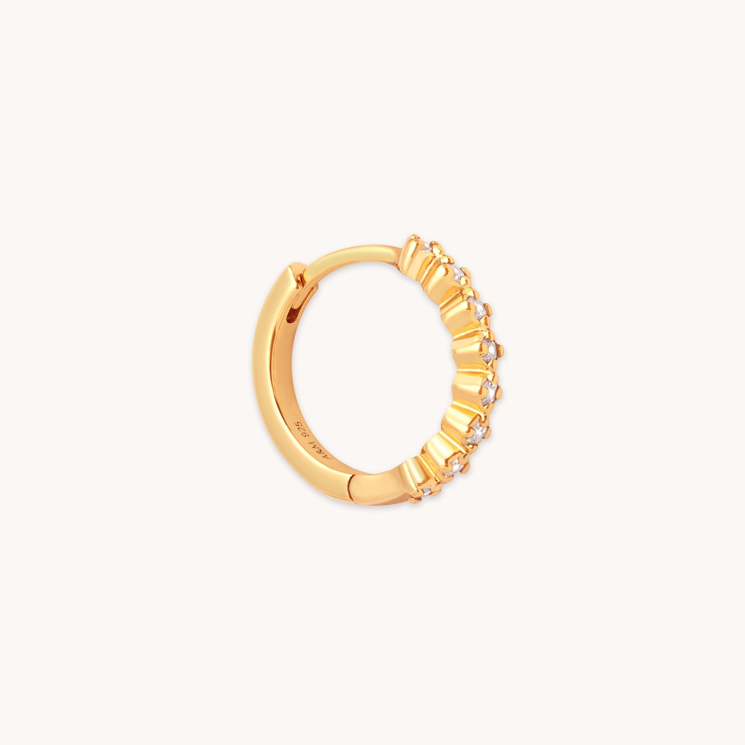 Illume Crystal 11.5mm Hoop in Gold