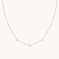 Cosmic Star Charm Necklace in Gold