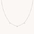 Cosmic Star Charm Necklace in Silver