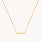 Cosmic Star Bar Necklace in Gold