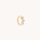 Cluster Topaz Rook Hoop in Solid Gold