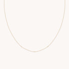 Topaz Charm Necklace in Solid Gold