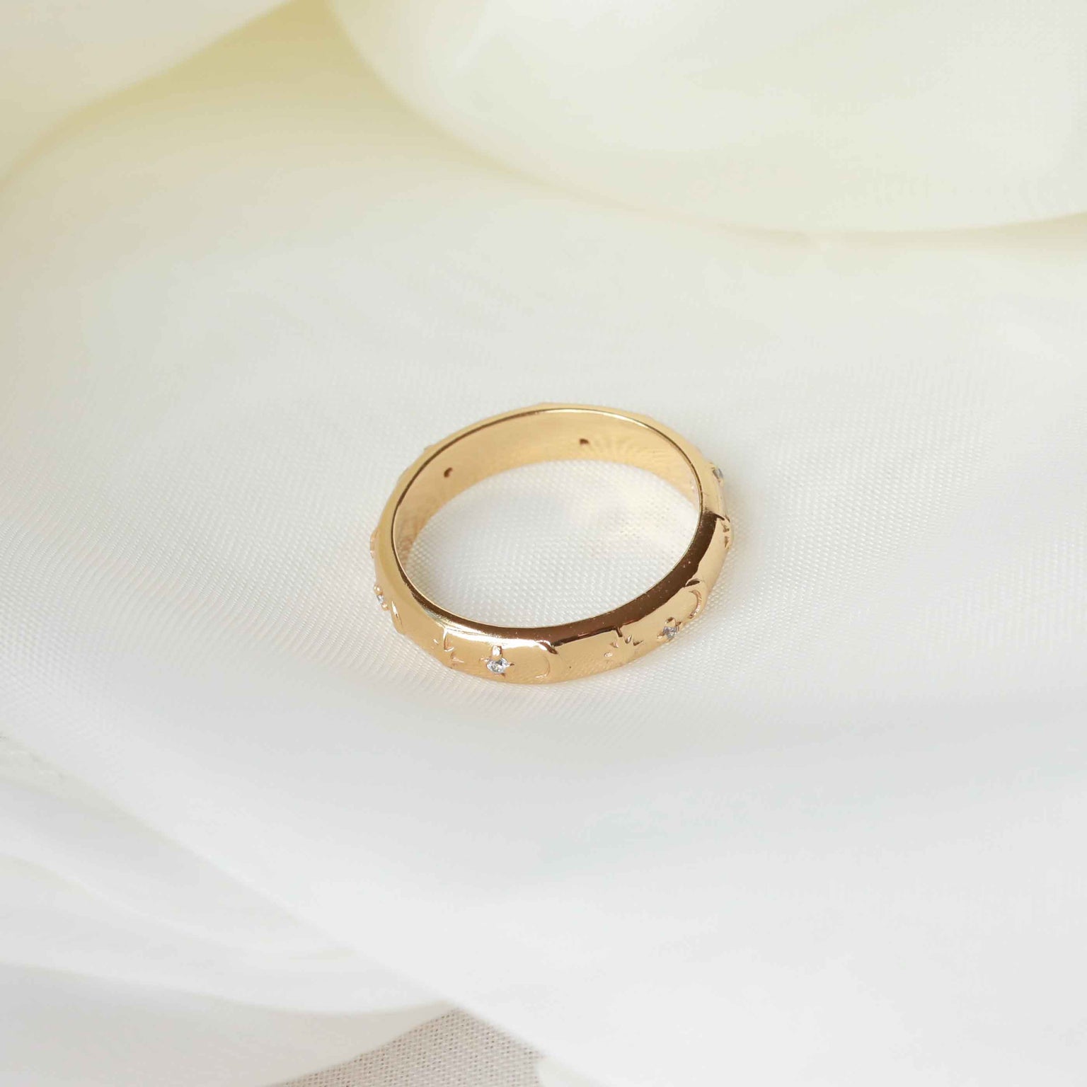 Celestial Band Ring in Gold
