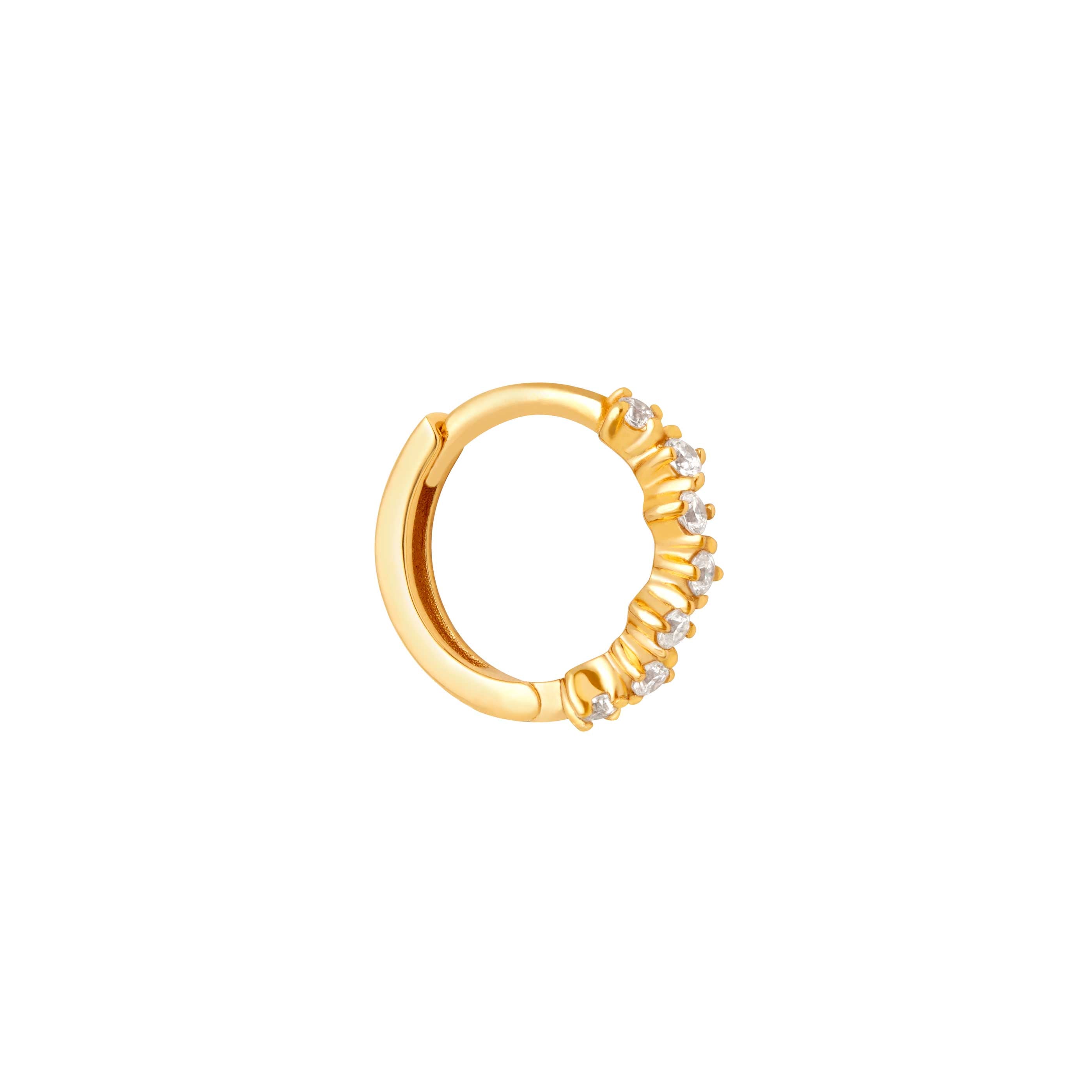 Cluster Hoop 8mm in Gold