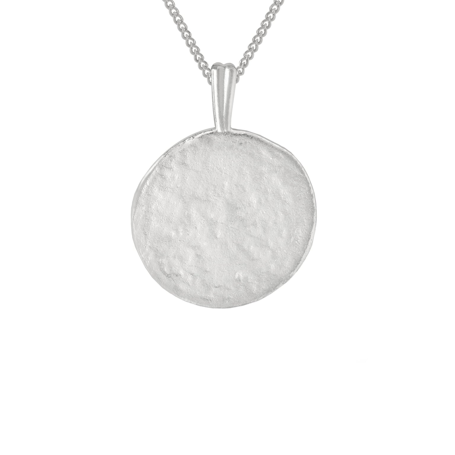 Gemini Zodiac Pendant Necklace in Silver back of pendant