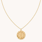 Libra Bold Zodiac Pendant Necklace in Gold