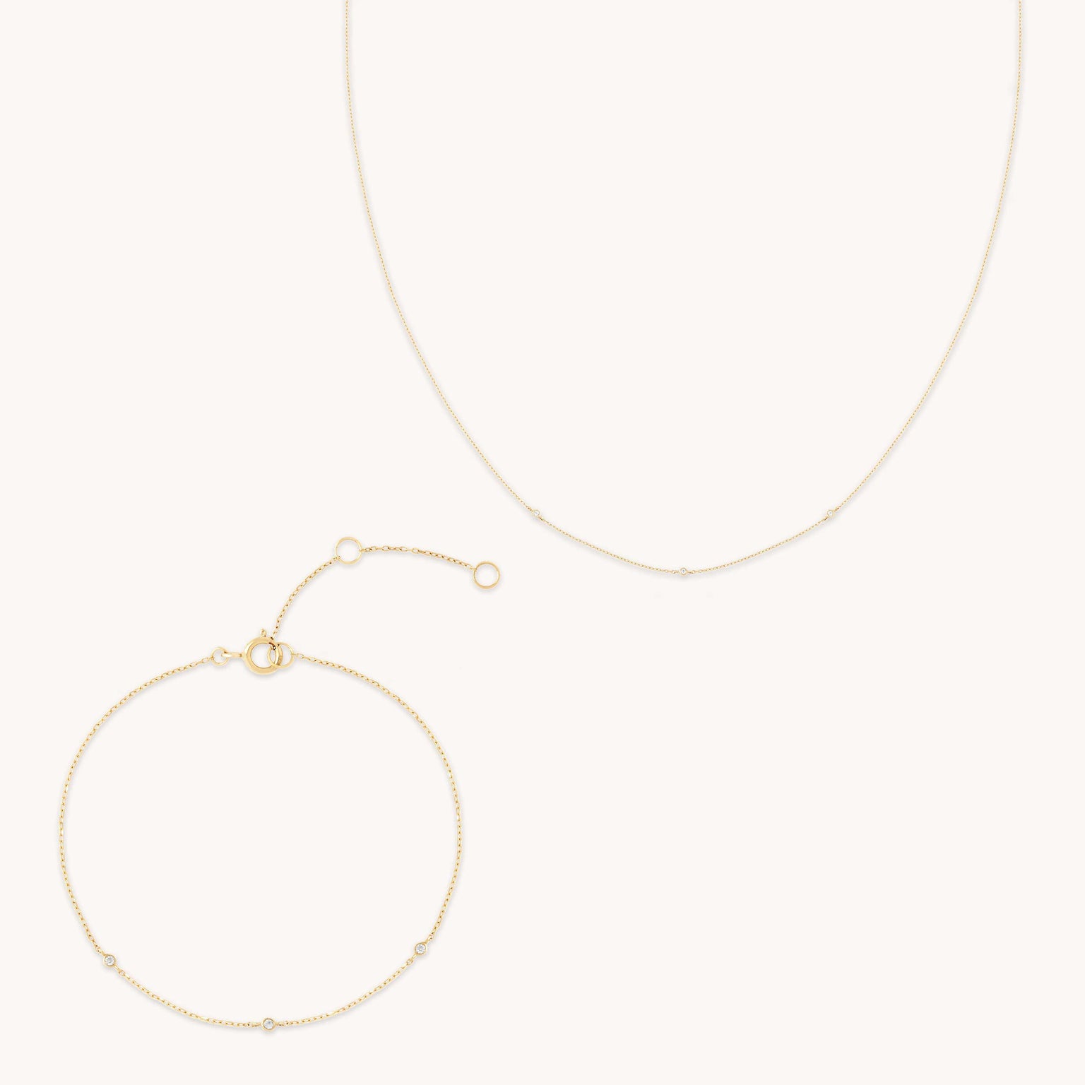 Topaz Shimmer Stacking Set in Solid Gold