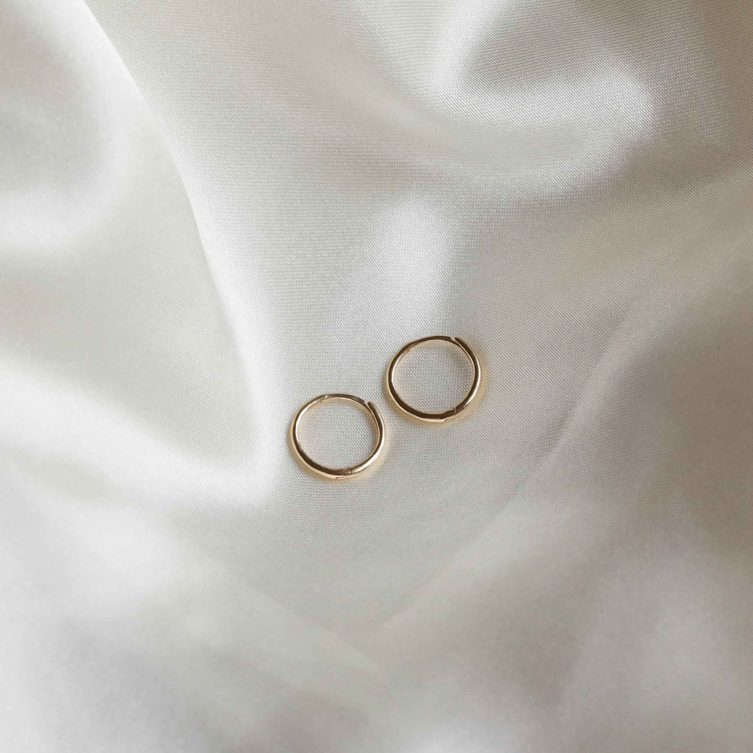 Simple Hoops in Solid Gold