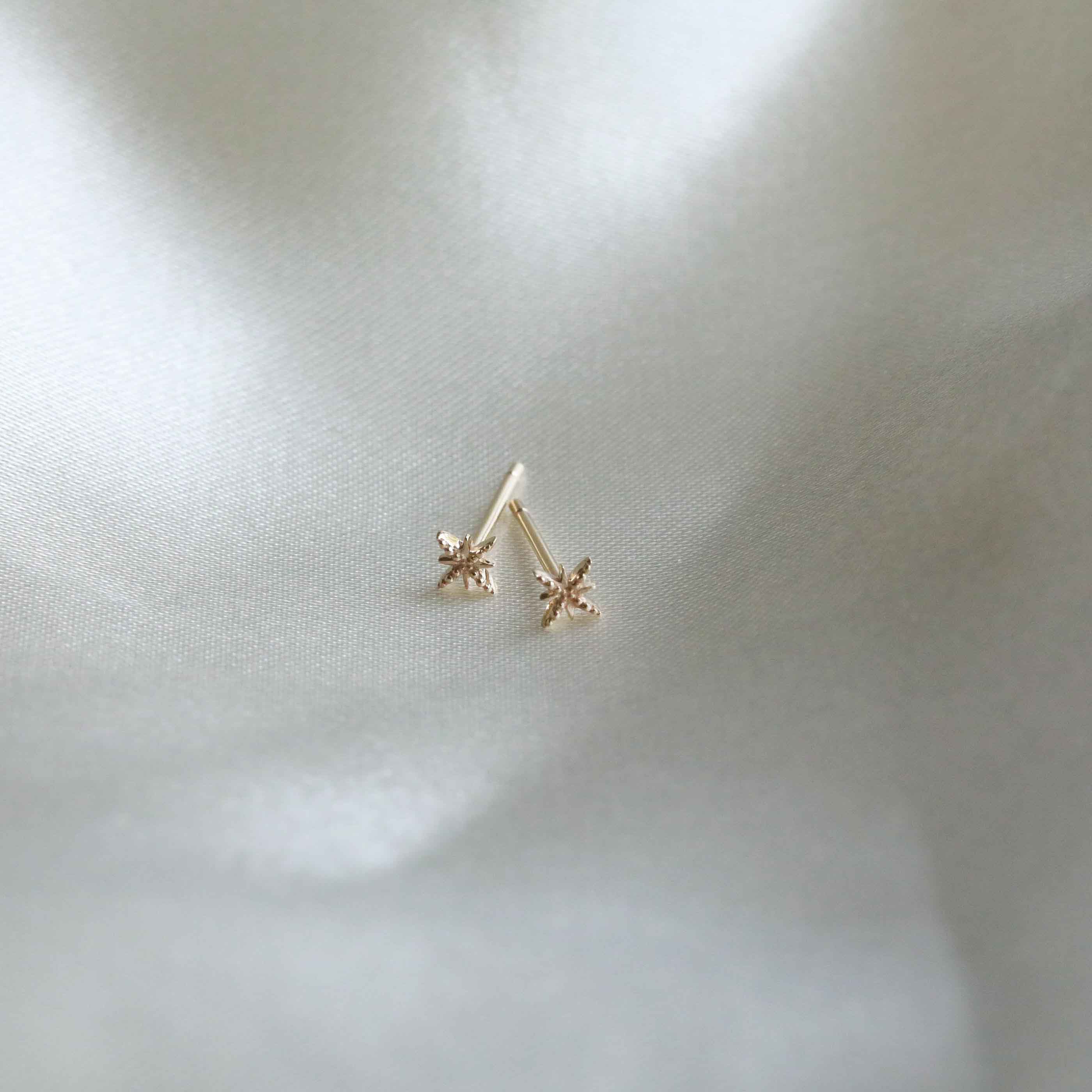 Twilight Stud Earrings in Solid Gold