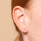 June Birthstone Earrings in Solid Gold