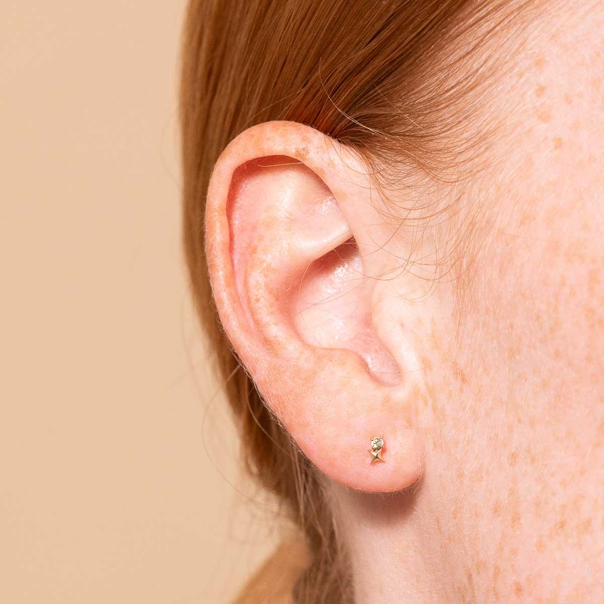 August Birthstone Stud Earrings  Gold Vermeil  Birthstone Earrings  Made  By Mary