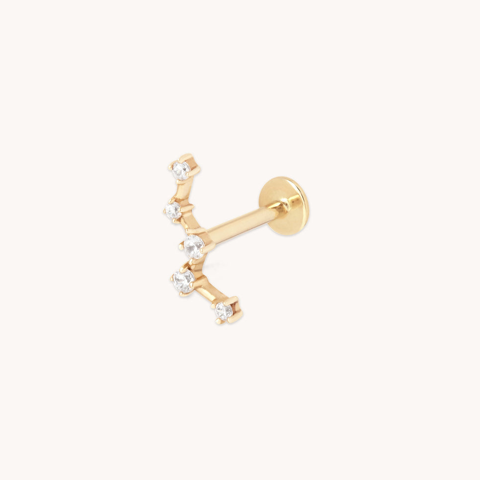 Constellation Piercing Stud in Solid Gold