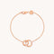 Orbit Crystal Bracelet in Rose Gold