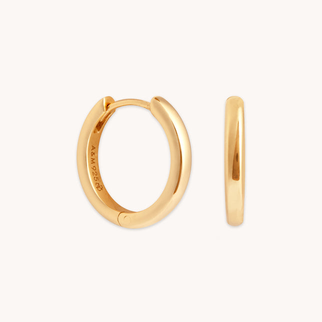 Essential Small Hoops in Gold
