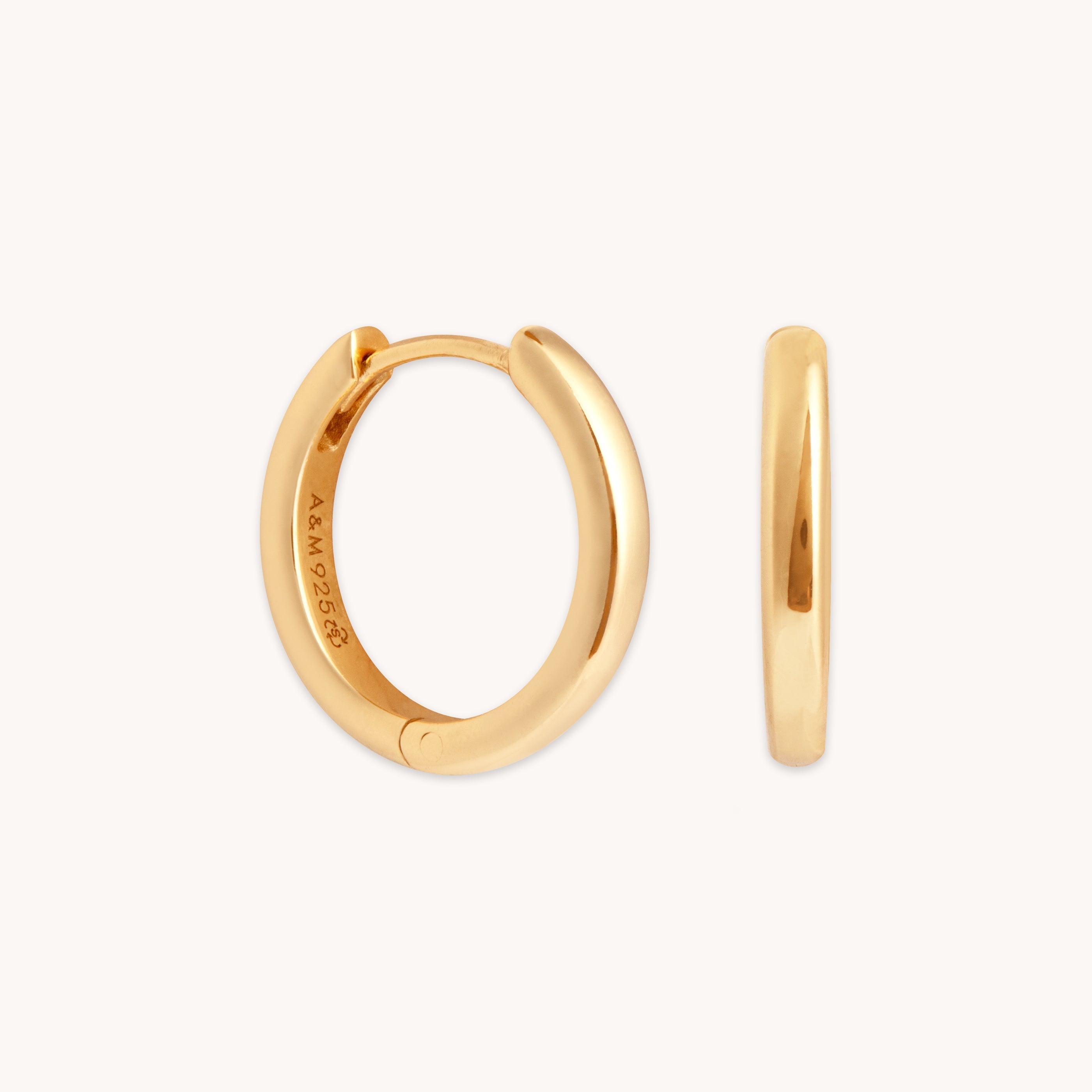 18k Gold Plated Jewellery - Essential Small Hoops in Gold - Hoop Earrings - Astrid &amp; Miyu